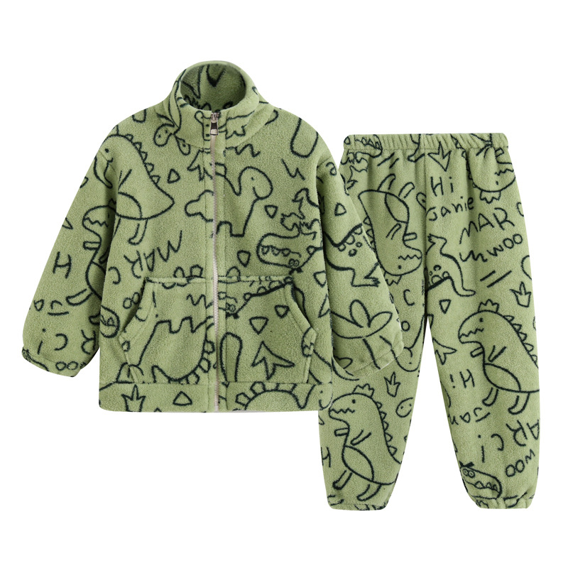 유아용 겨울용 두꺼운 코랄 플리스 파자마 세트, 귀여운 - Toddler Boy Winter Fleece Jacket 리뷰 및 가격