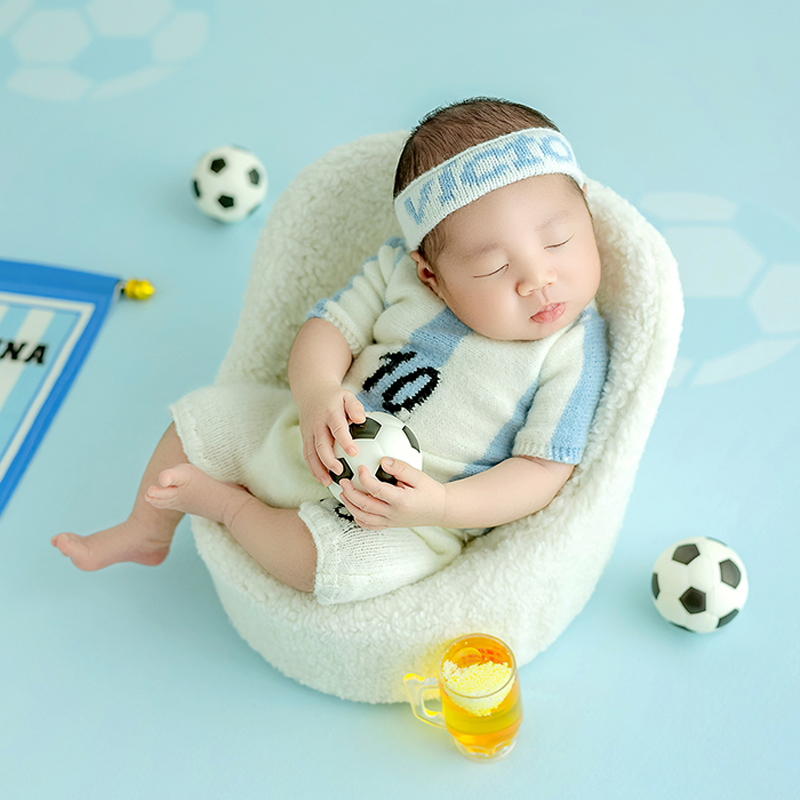 축구 아기 테마 신생아 사진 소품, 스포츠 축구 소년  - Infant Photography Props Outfit 리뷰 및 가격